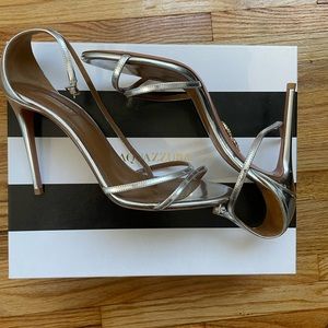 Aquazzura Silver Sandals